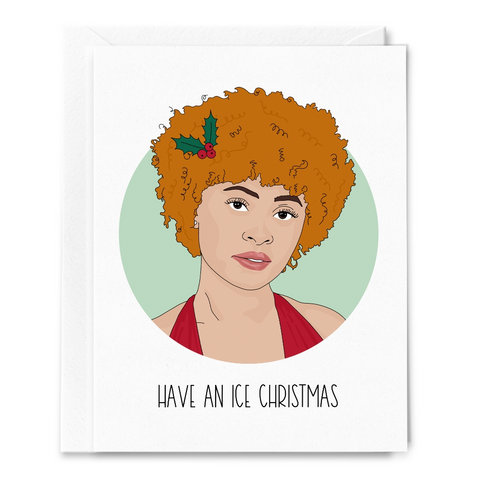 Ice Christmas Greeting Card