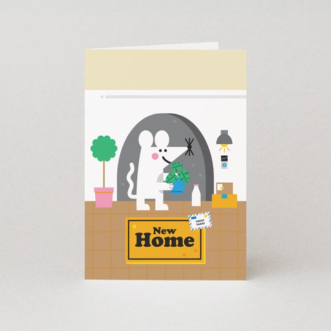 New Home Mouse Greeting Card