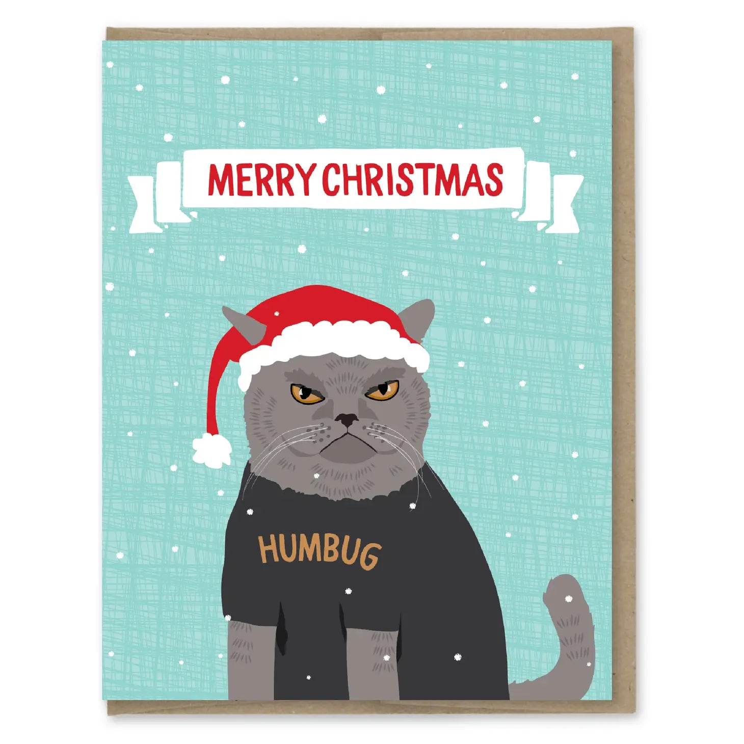 Humbug Cat Greeting Card