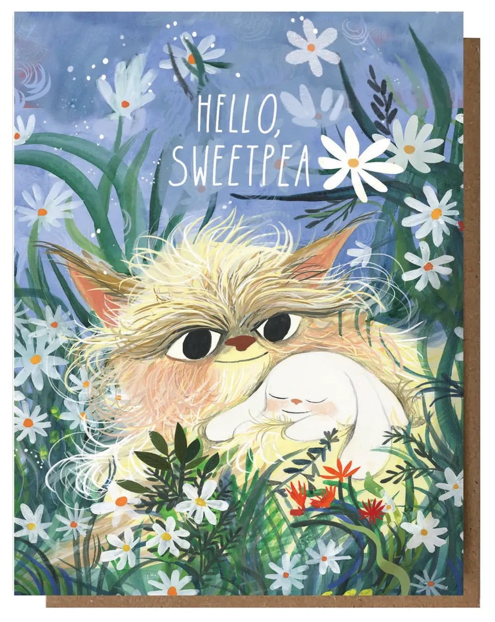 Hello Sweetpea Greeting Card