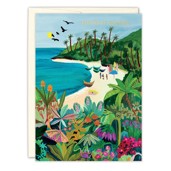 Beach Butterfly Greeting Card