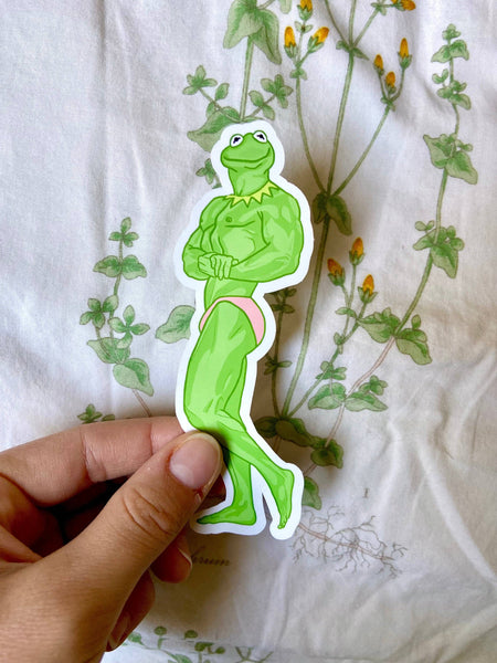 Buff Kermit the Frog Stickers