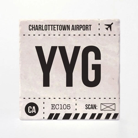 Charlottetown Airport Code Tile Coaster
