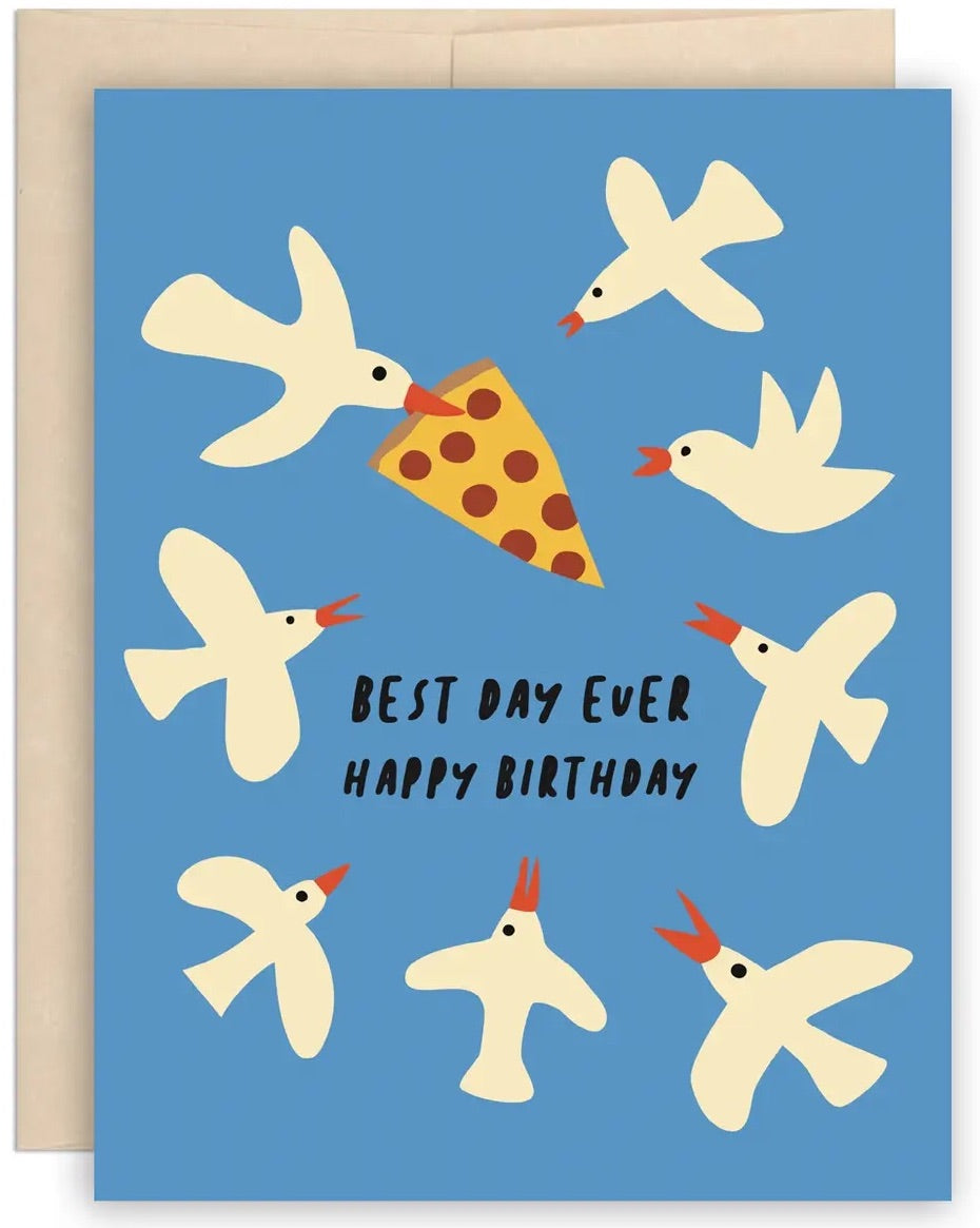 Seagulls Birthday Greeting Card