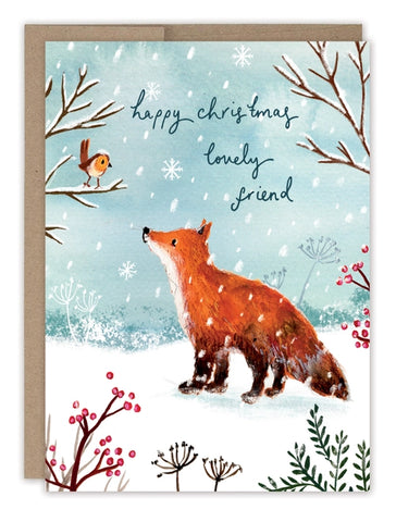 Fox Lovely Friend Greeting Card