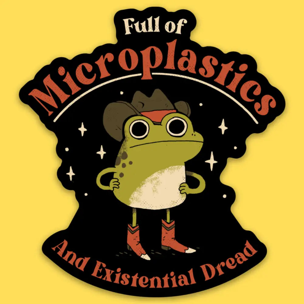 Full of Microplastics Sticker