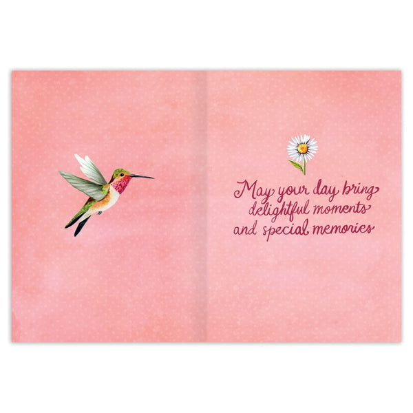 Hummingbirds Birthday Greeting Card