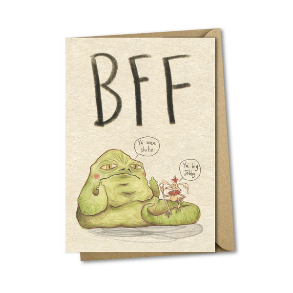 Jabba the Hutt BFF Greeting Card