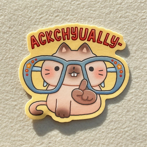 Ackchyually Sticker