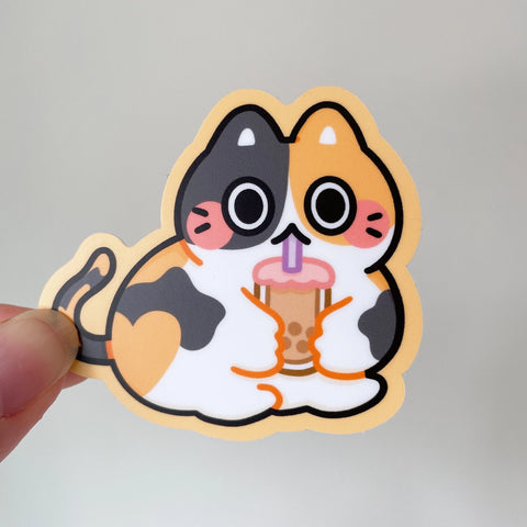 Boba Cat Sticker