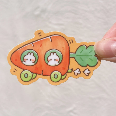 Bunnymobile Carrot Sticker