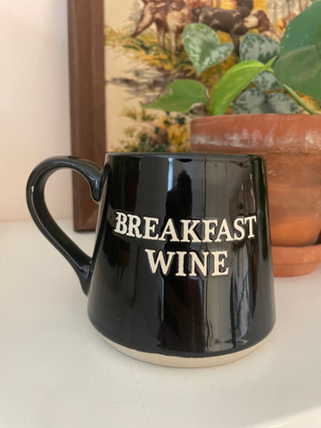 Breakfast Wine Wide Bottom Mug