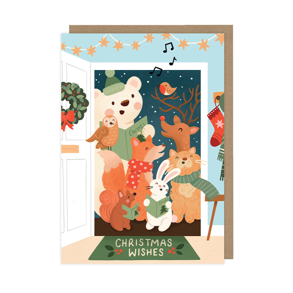 Carol Singers Greeting Card