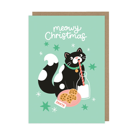 Cat and Cookies Greeting Card