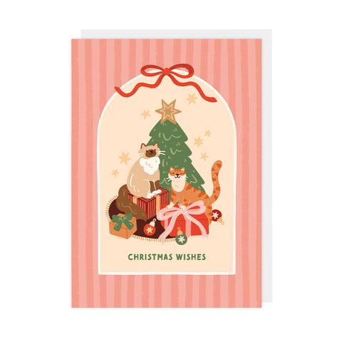 Christmas Wishes Cats Greeting Card