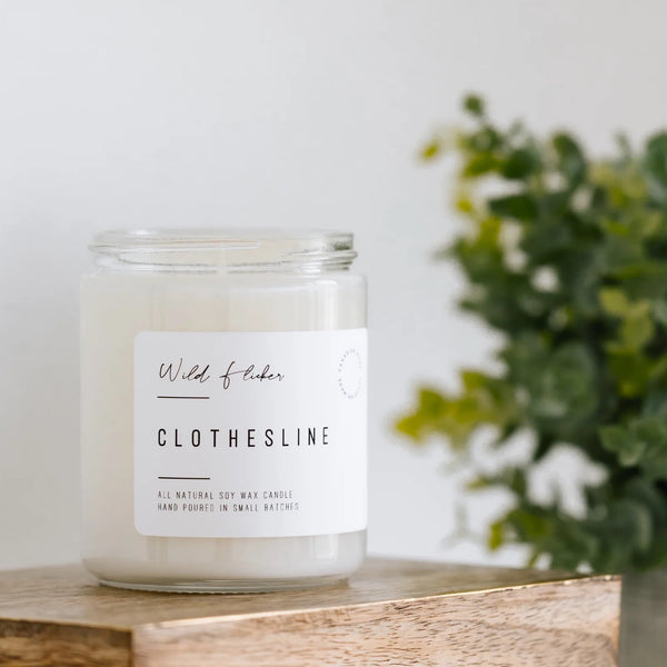 Clothesline Soy Wax Candle