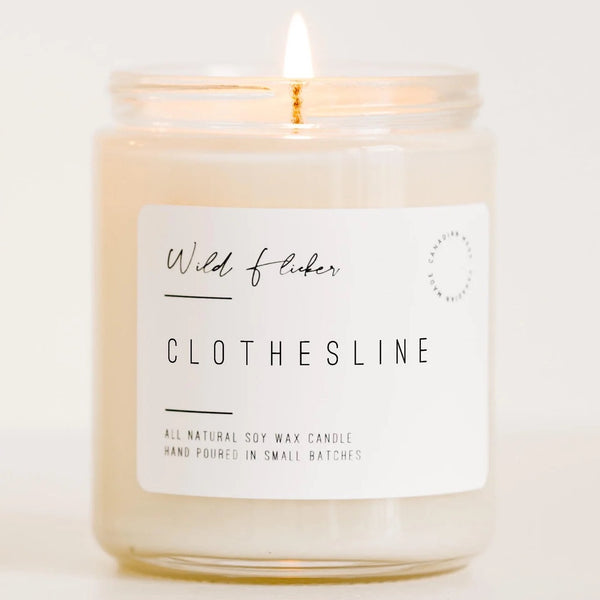 Clothesline Soy Wax Candle