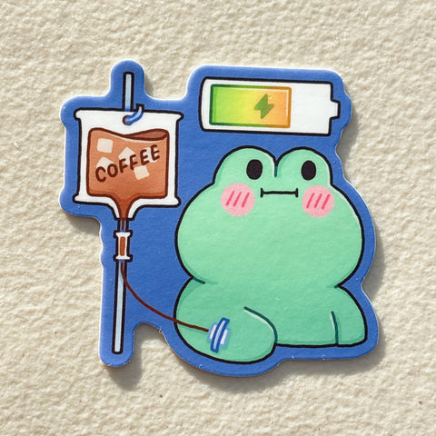Coffee IV Recharging Sticker