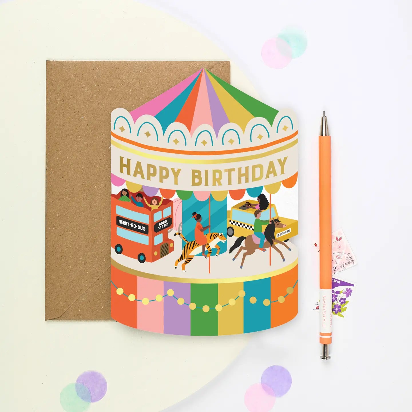 Birthday Carousel Greeting Card