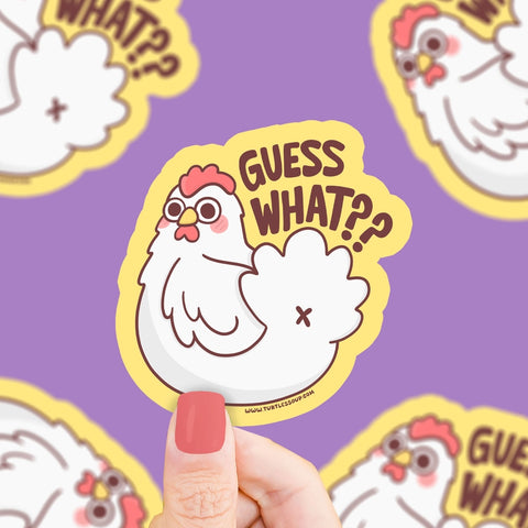 Chicken Butt Sticker