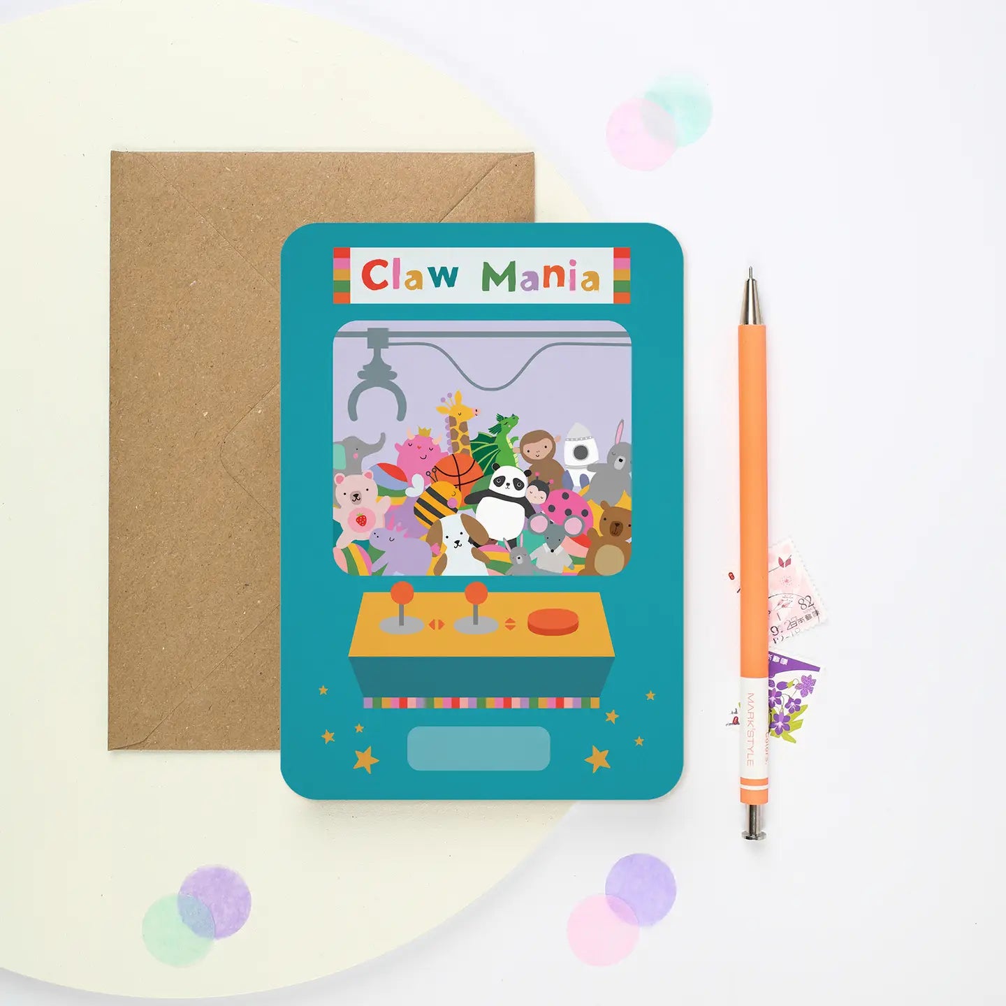 Claw Machine Greeting Card