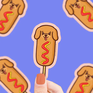 Corn Dog Sticker