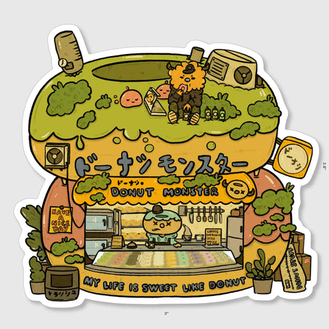 Donut Cafe Sticker