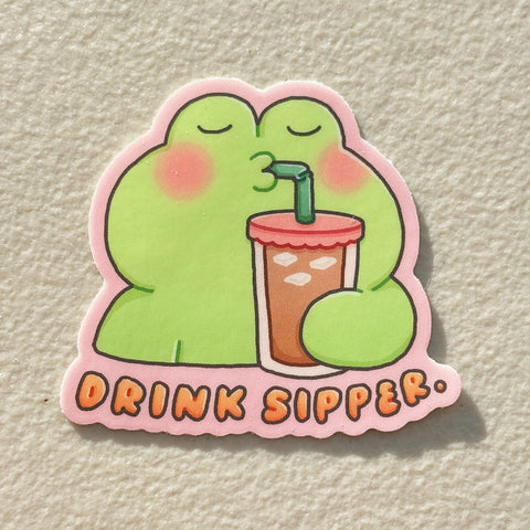 Drink Sipper Sticker