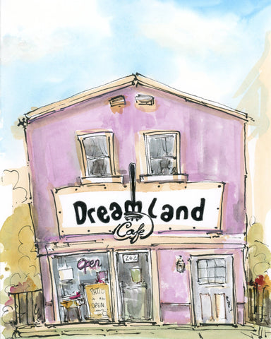 Tommy Lee Print - Dreamland Cafe