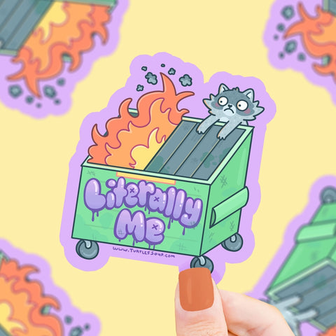 Dumpster Fire Sticker