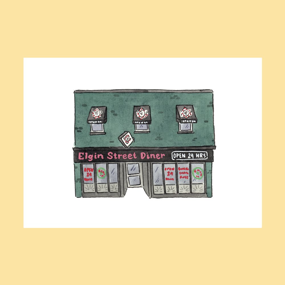 Elgin Street Diner Print