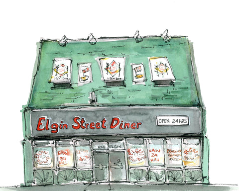 Tommy Lee Print - Elgin Street Diner