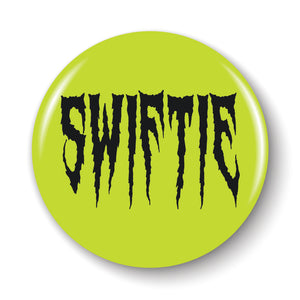 Emo Swiftie Green Pinback Button