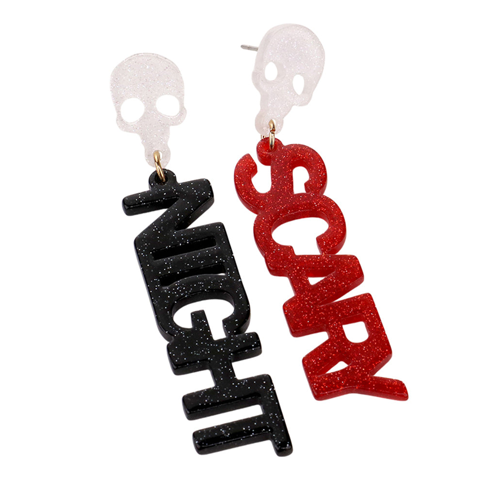 Skull Scary Night Earrings