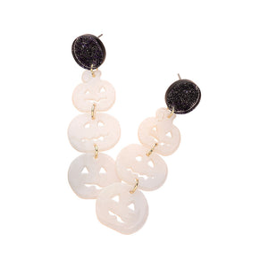 Glow In The Dark Halloween Pumpkin Earrings