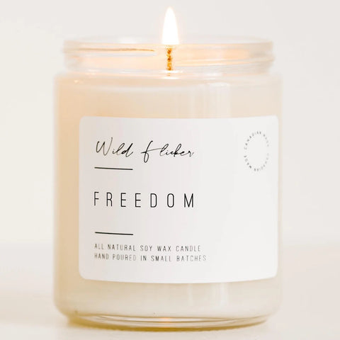 Freedom Soy Wax Candle (Scent Free)
