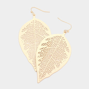 Freya Earrings Matte Gold