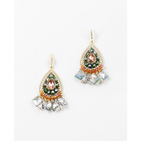 Gemma Earrings Green