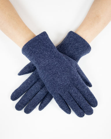 Two Tone Gloves Navy