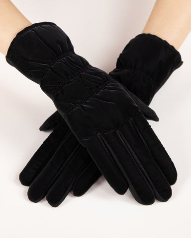 Matte Puffer Gloves Black