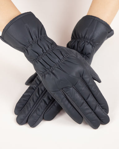 Matte Puffer Gloves Charcoal