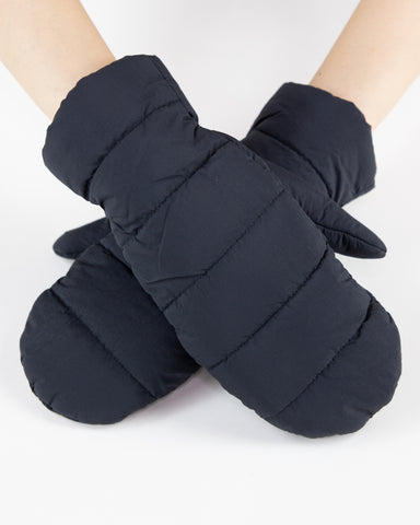 Matte Puffer Mitts Black