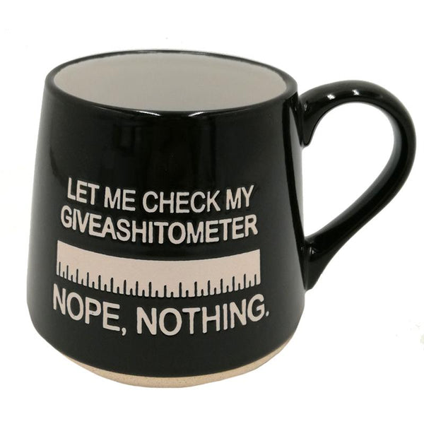 Giveashitometer Wide Bottom Mug