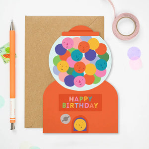 Gumball Machine Greeting Card