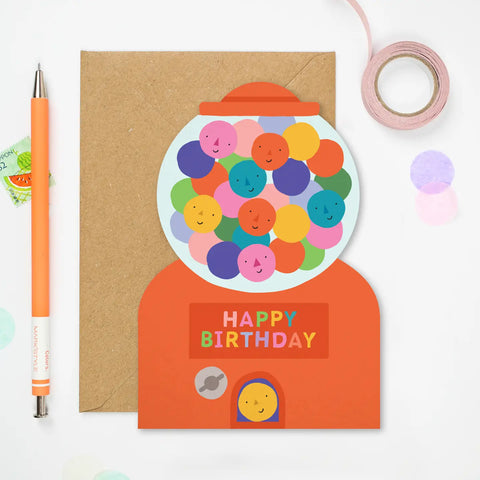 Gumball Machine Greeting Card