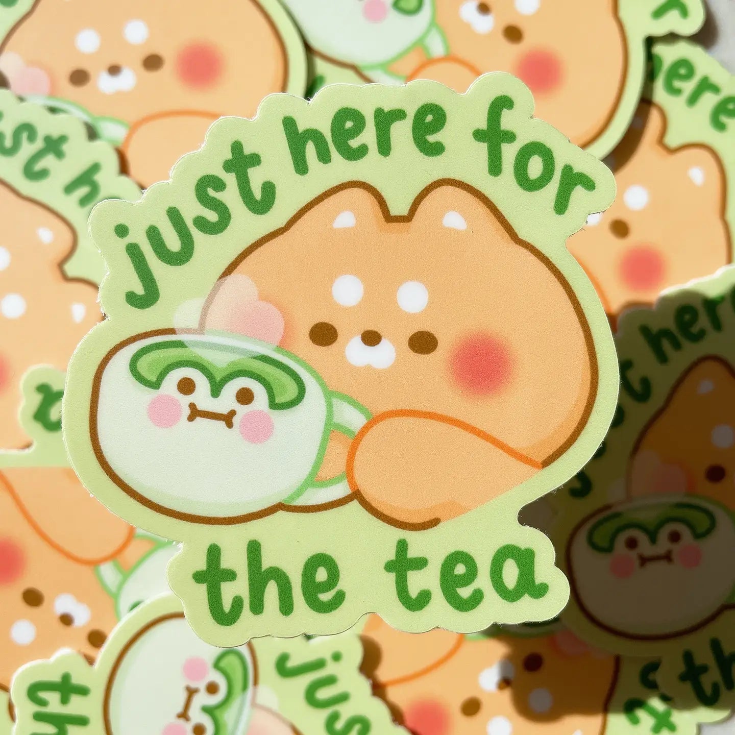 Here For The Tea Sticker