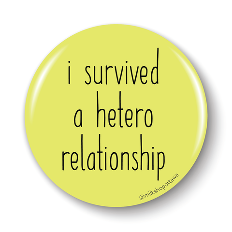 Hetero Relationship Pinback Button