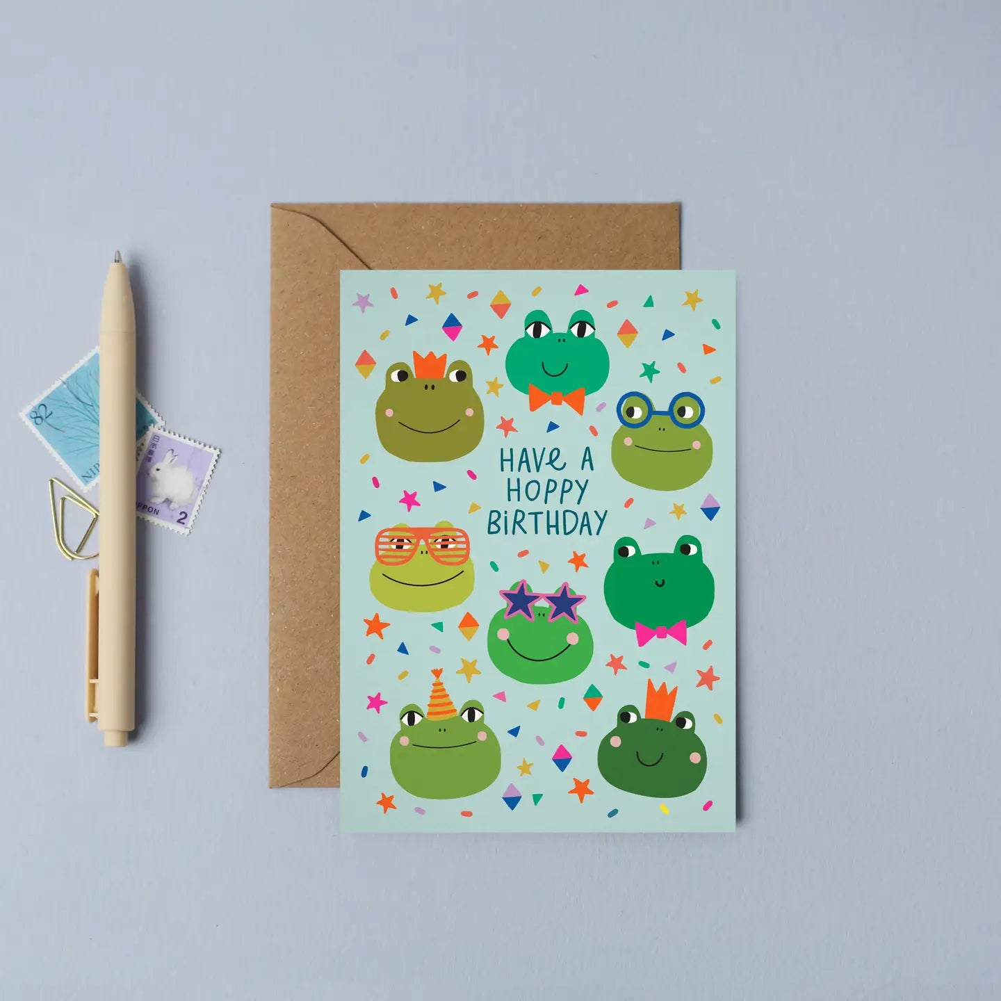 Party Frogs Greeting Card