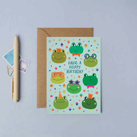 Party Frogs Greeting Card