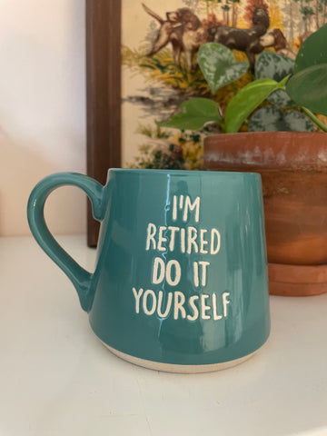 I'm Retired Wide Bottom Mug